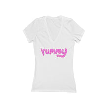 Load image into Gallery viewer, Yummy Women's Jersey Short Sleeve Deep V-Neck Tee