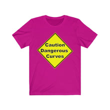 Load image into Gallery viewer, Caution Dangerours  Curves  Unisex Jersey Short Sleeve Tee