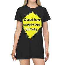 Load image into Gallery viewer, Dangerous Curves T-Shirt Dress