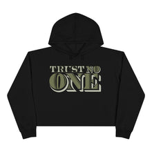 Load image into Gallery viewer, Trust No One Crop Hoodie