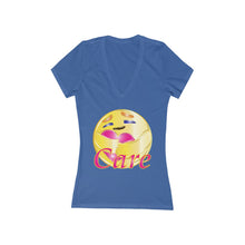 Load image into Gallery viewer, Care Women's Jersey Short Sleeve Deep V-Neck Tee