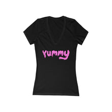 Load image into Gallery viewer, Yummy Women's Jersey Short Sleeve Deep V-Neck Tee