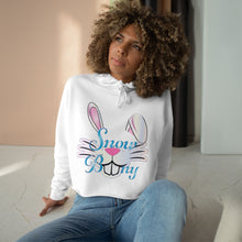 Load image into Gallery viewer, Snow Bunny Crop Hoodie