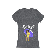 Load image into Gallery viewer, Salty Women's Jersey Short Sleeve Deep V-Neck Tee