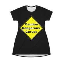 Load image into Gallery viewer, Dangerous Curves T-Shirt Dress