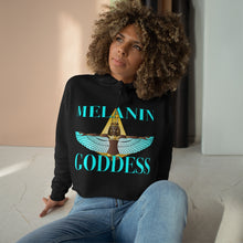 Load image into Gallery viewer, Melanin Goddess Crop Hoodie