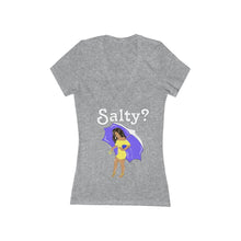 Load image into Gallery viewer, Salty Women's Jersey Short Sleeve Deep V-Neck Tee