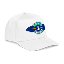 Load image into Gallery viewer, Swim Team Baseball Cap — "Red-E 2 Swim" Embroidered Mid-Profile Cap