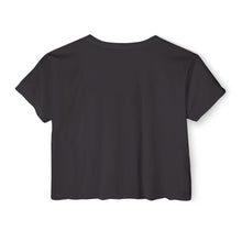Load image into Gallery viewer, Festival Crop Top — Purple Photo Collage ‘Peyprian’ Graphic