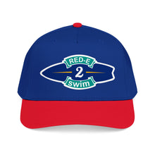 Load image into Gallery viewer, Swim Team Baseball Cap — "Red-E 2 Swim" Embroidered Mid-Profile Cap