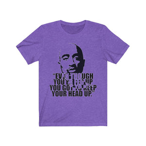 Keep head up Unisex Jersey Short Sleeve Tee