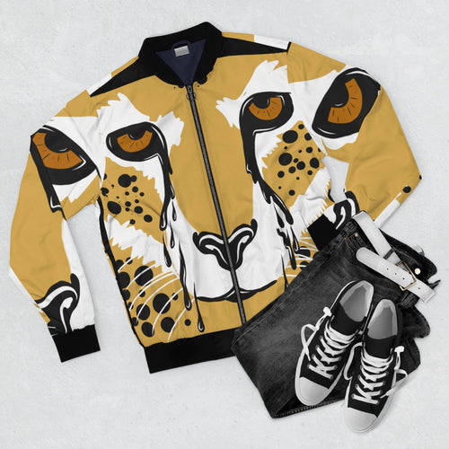 Men's Crying Cheetah Bomber Jacket