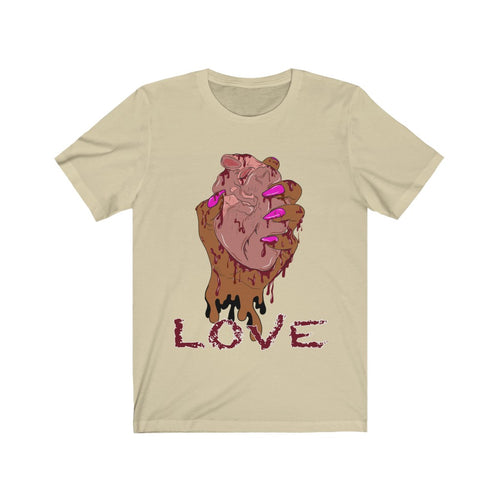 heart in hand love Unisex Jersey Short Sleeve Tee