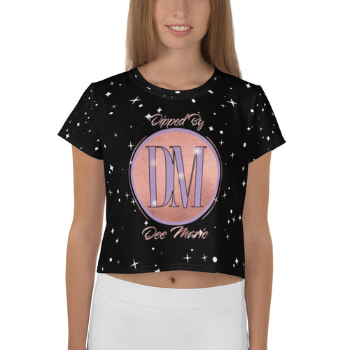 Dee Marie All-Over Print Crop Tee