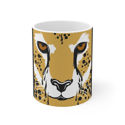 Crying cheetah Mug 11oz