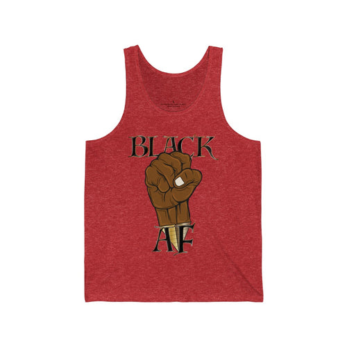 Black AF Unisex Jersey Tank